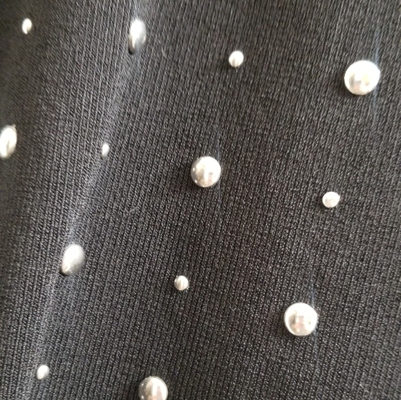 Black studded zara long sleeve sweater top - Picture 3 of 5